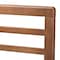 Baxton Studio Salome Mid-Century Walnut Finished Wood Queen Size Open Slat Headboard 156-9423 - alternate 5